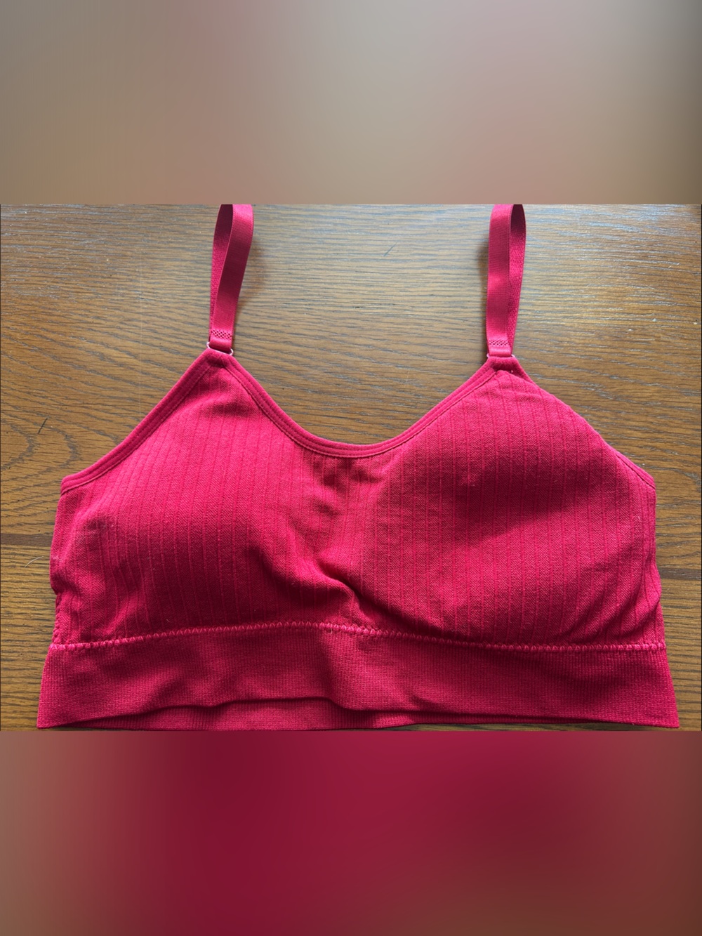 Padded sports bra, size Medium